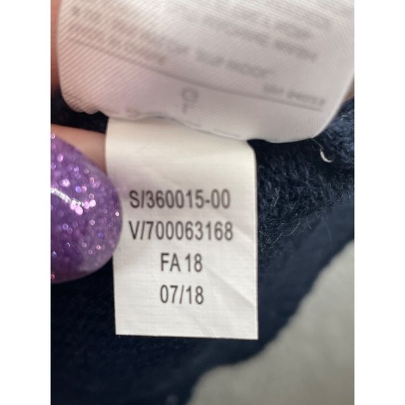 Banana Republic Boat Neck Sweater Blue Knitted Pullover Size Medium - Picture 9 of 11